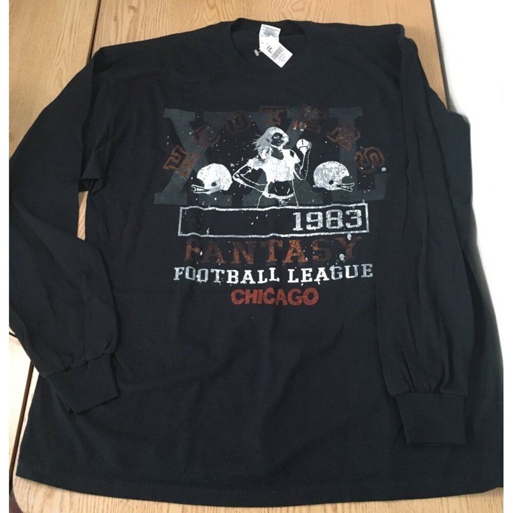 New Mens Hooters Vintage Long Sleeve T-shirt from Chicago Football Size XL
